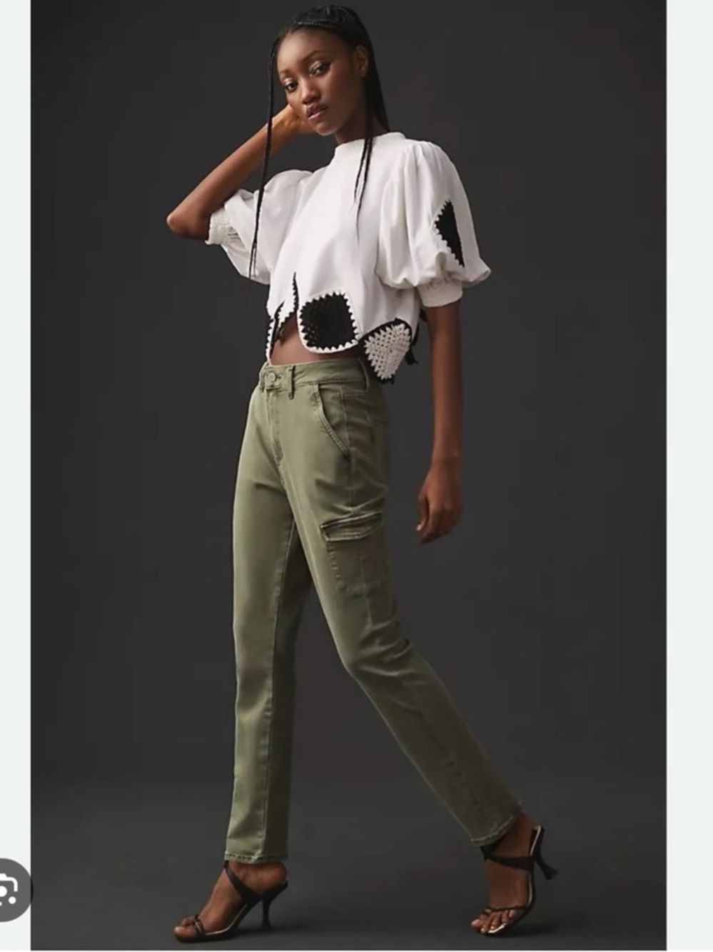 PAIGE Jolie High Rise Slim Ankle Pants 30 Ivy Green